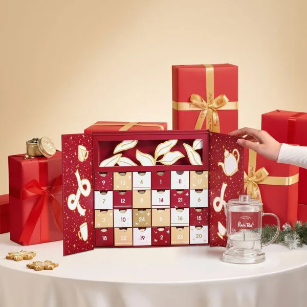 Calendrier 24 boites de thes et infusions en vrac infuseur en verre 3d2ddefb - thé & infusion pandatee.shop
