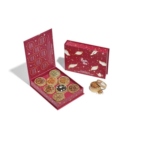 Coffret enchan the 8 boites de thes et infusions en vrac 35026dba - thé & infusion pandatee.shop