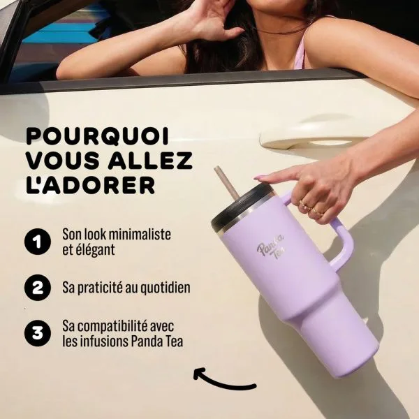 Giant mug avec paille 1180 ml 25b26bca - thé & infusion pandatee.shop