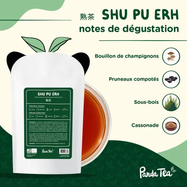 Shu pu erh bio 8c18300d - thé & infusion pandatee.shop