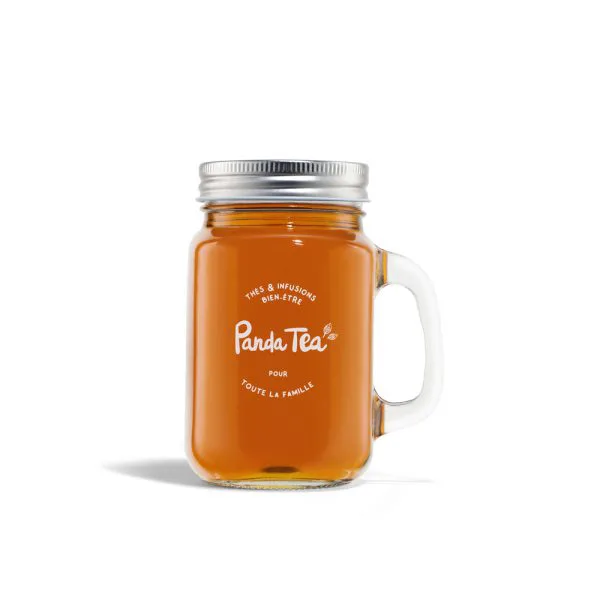 Tasse mason jar avec couvercle 450 ml 369f5a08 - thé & infusion pandatee.shop