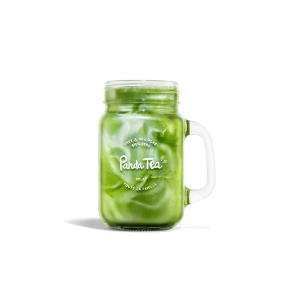 Tasse mason jar avec couvercle 450 ml 6b180210 - thé & infusion pandatee.shop