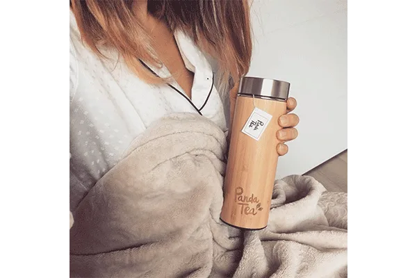 Thermos en bambou avec infuseur 360 ml d305dafe - thé & infusion pandatee.shop
